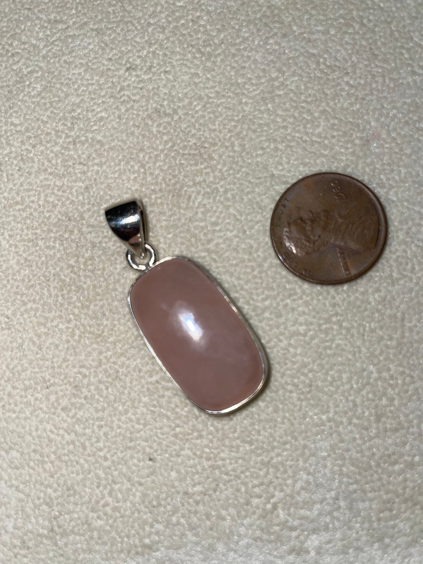Rose Quartz Sterling Silver Pendant