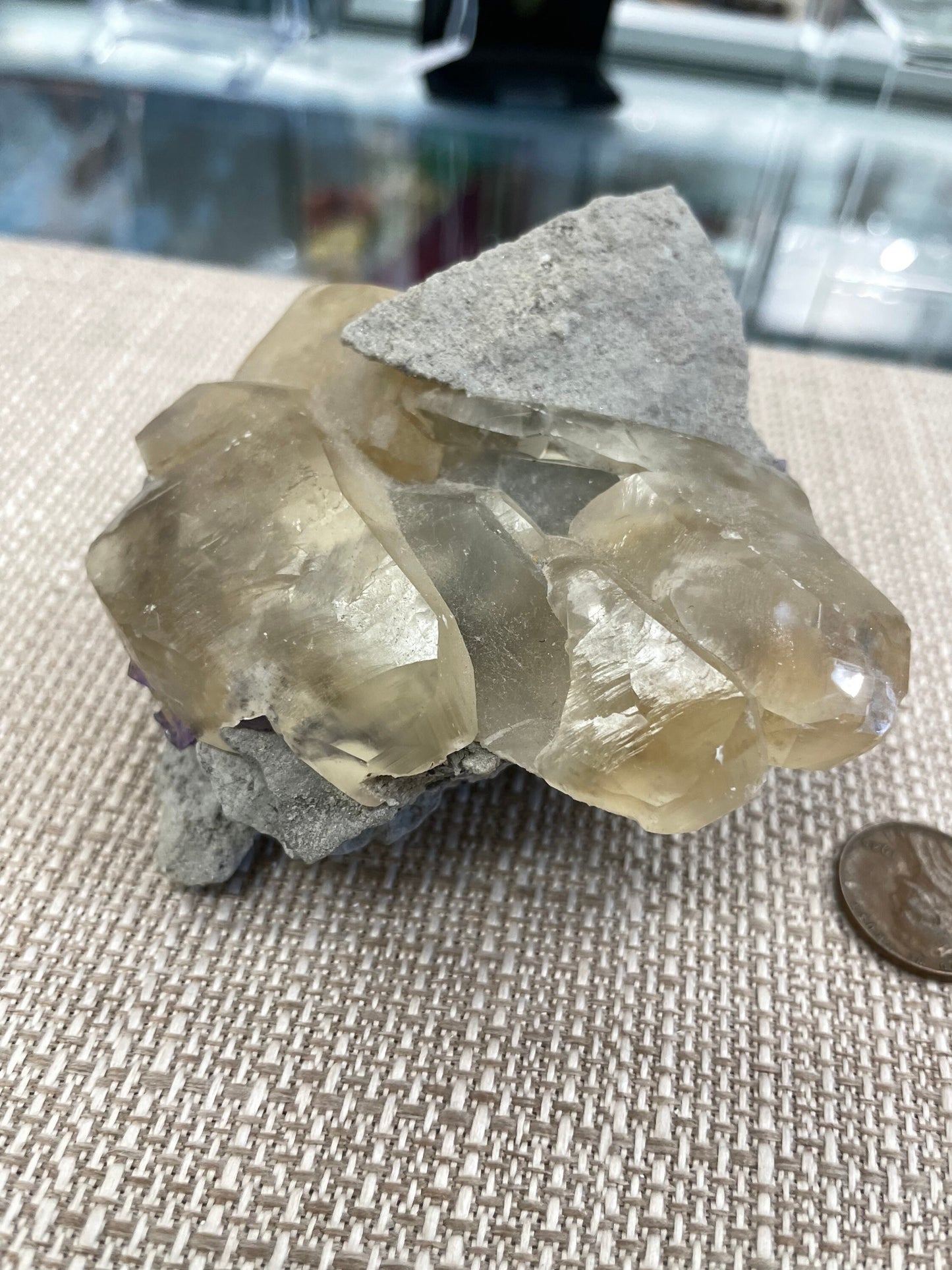 Calcite with Fluorite Specimen