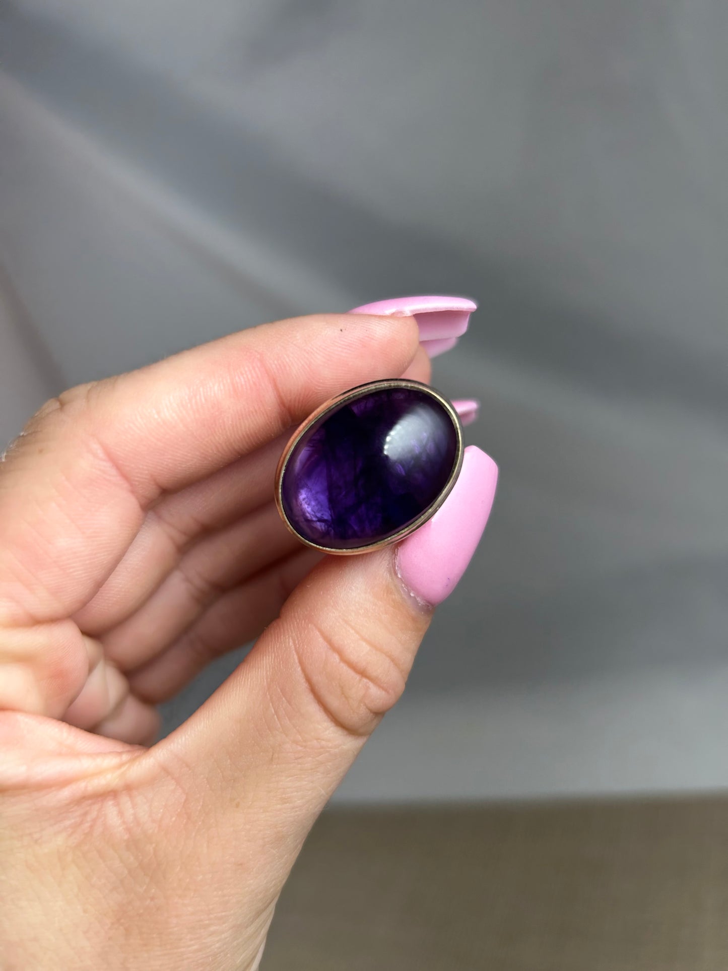 Amethyst Statement Ring