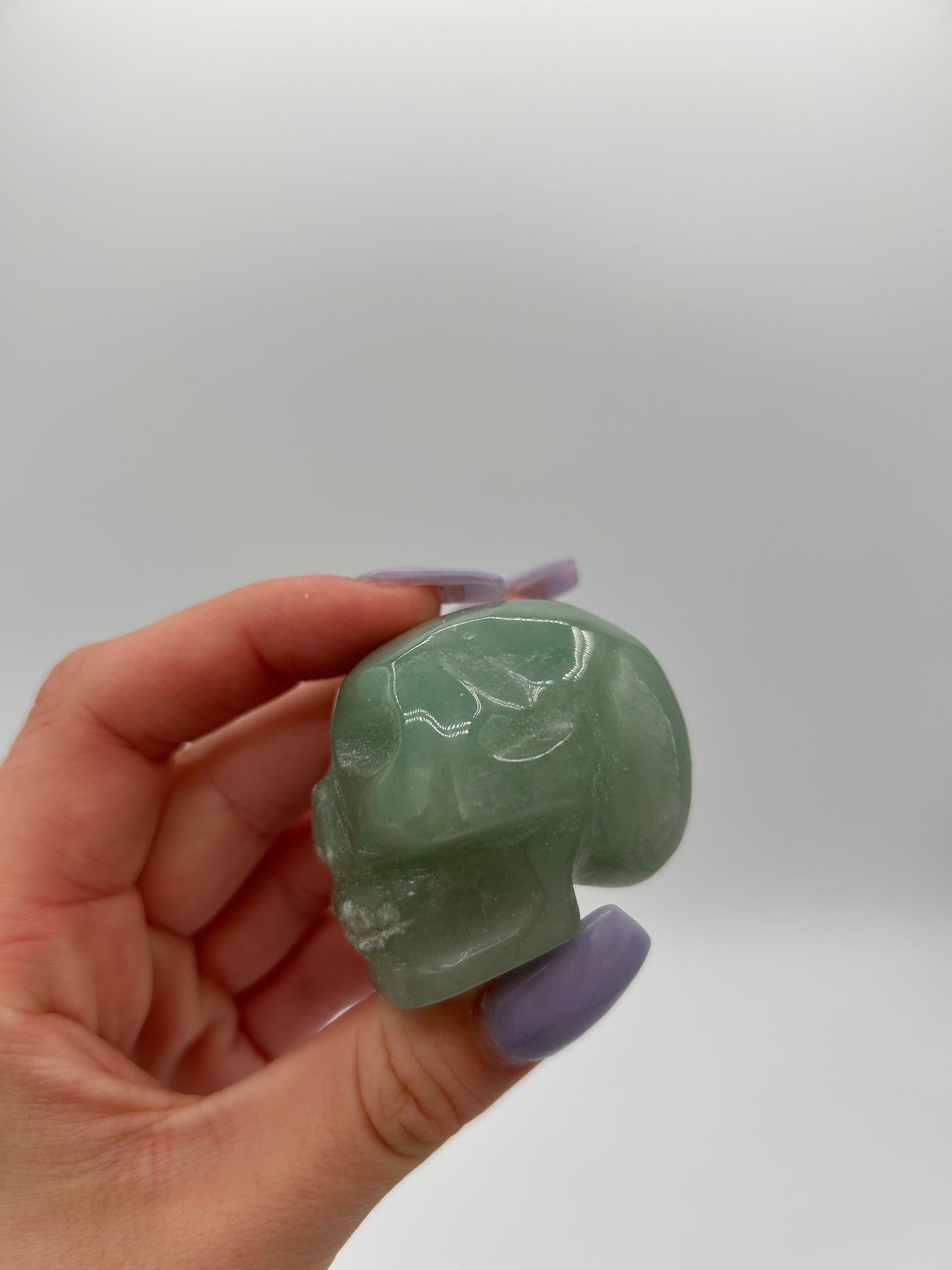 Green Aventurine Skull