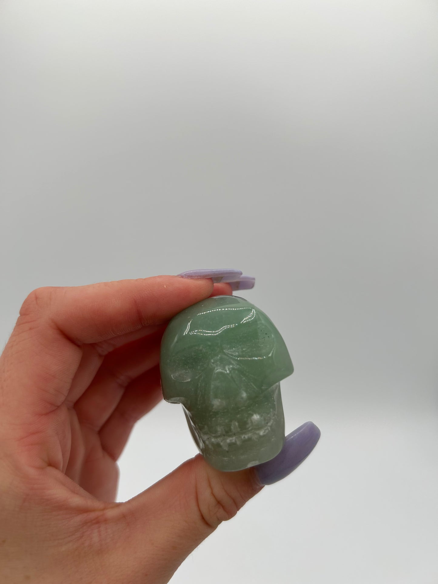 Green Aventurine Skull