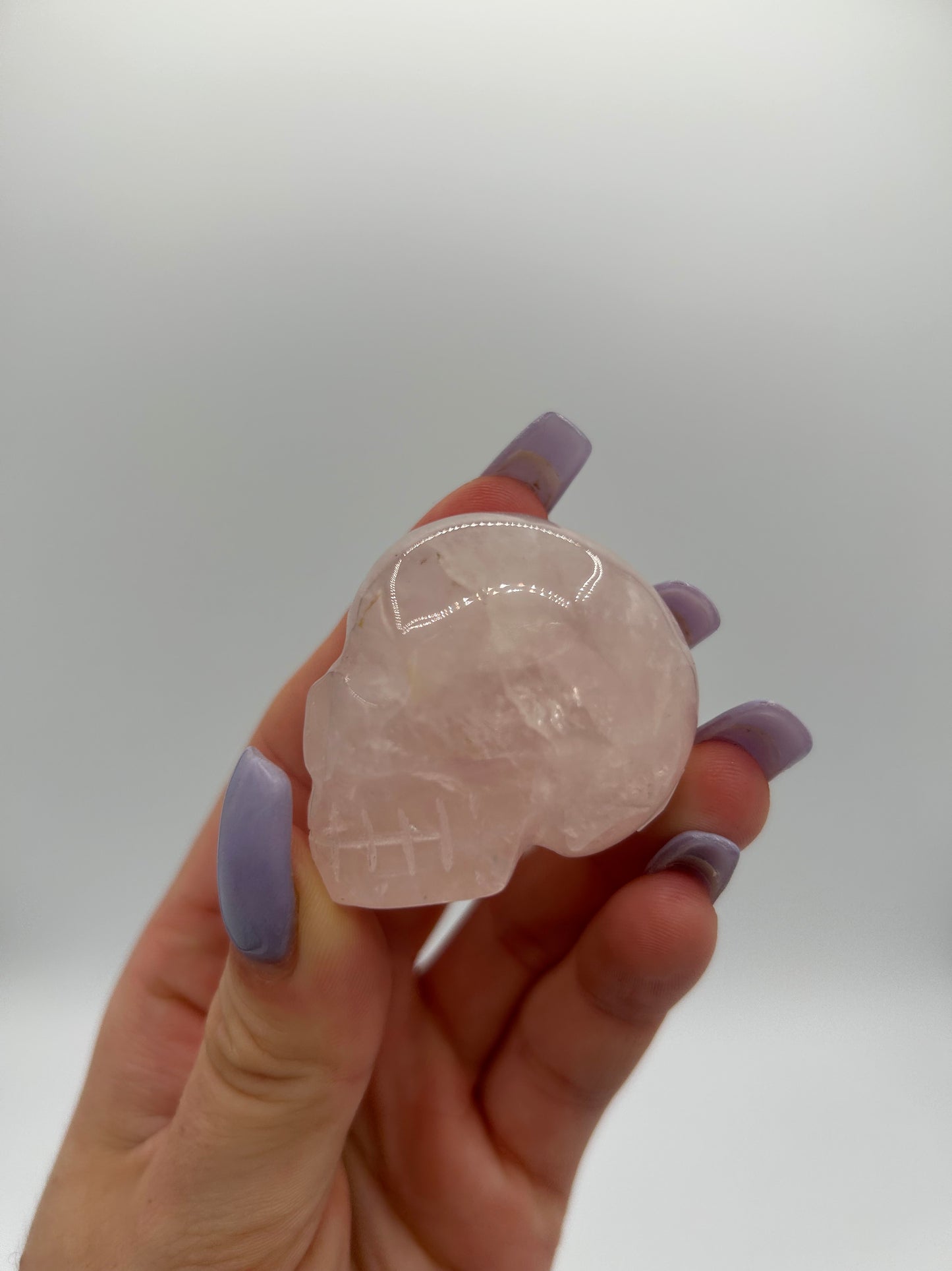 Rose Quartz Skull