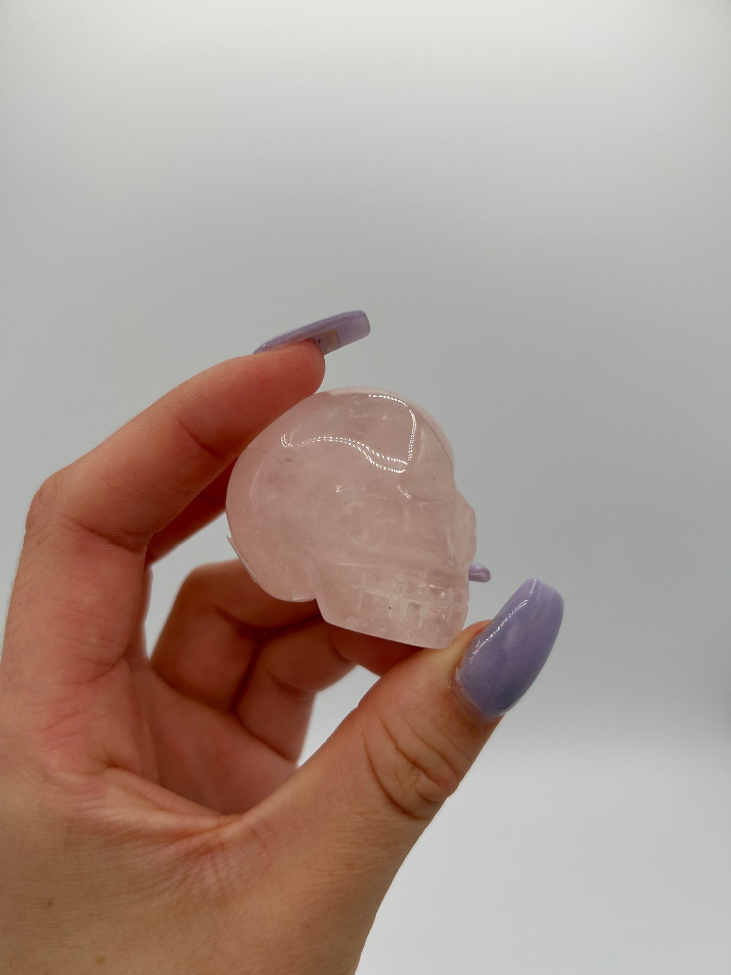 Rose Quartz Skull