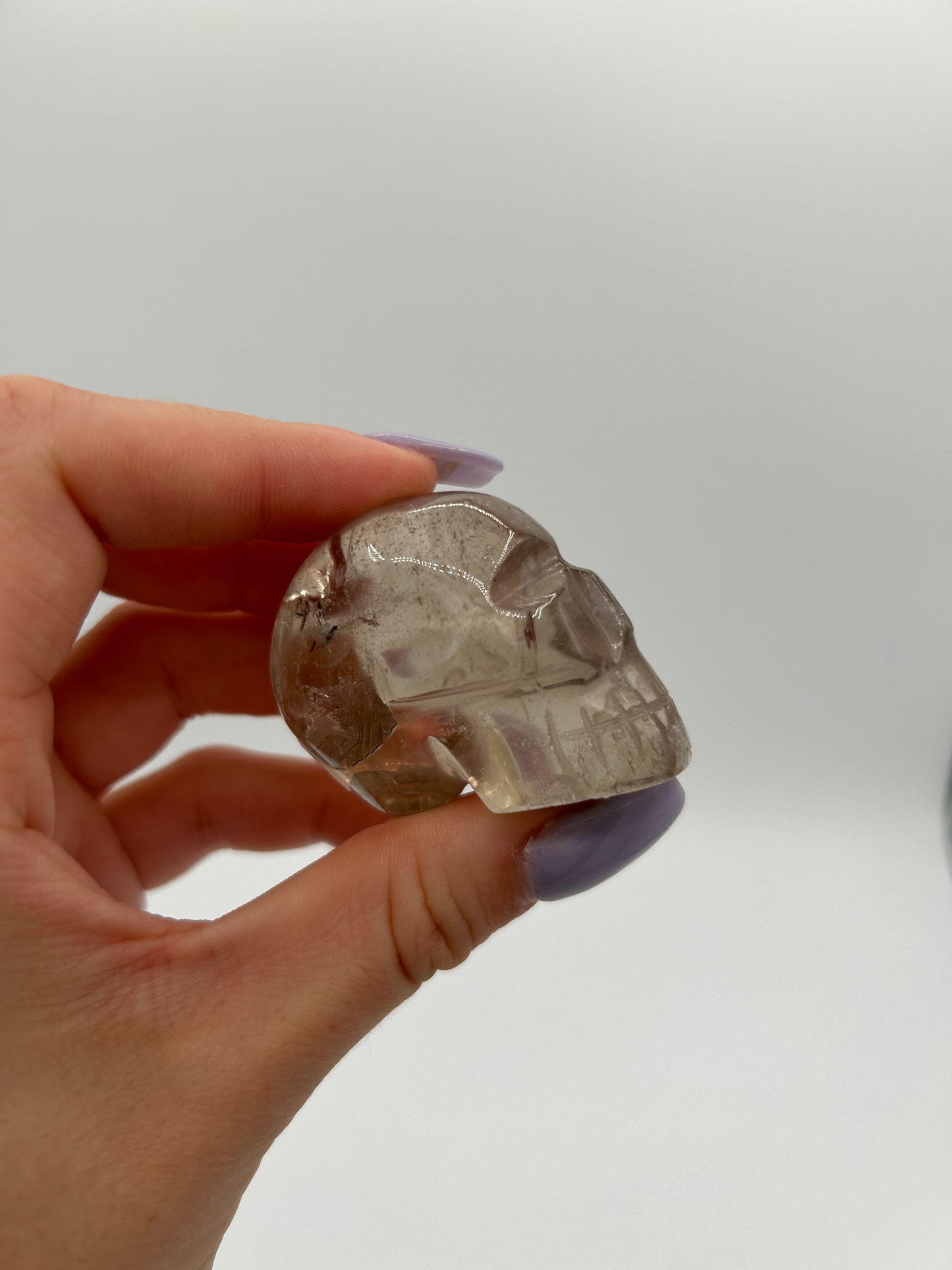 Smokey Quartz Skull