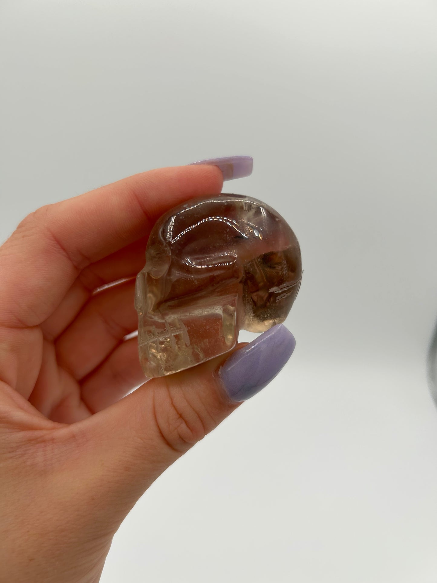 Smokey Quartz Skull