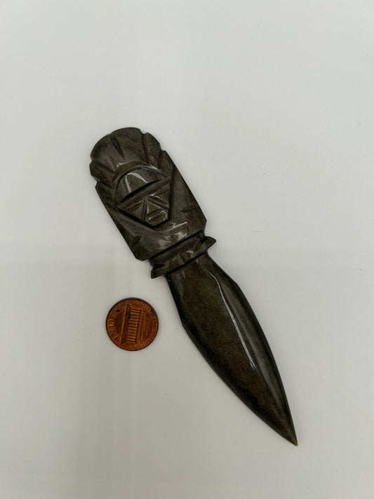 Goldsheen Obsidian Dagger