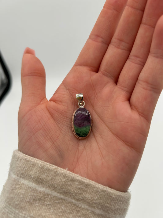 Ruby Zoisite Pendant