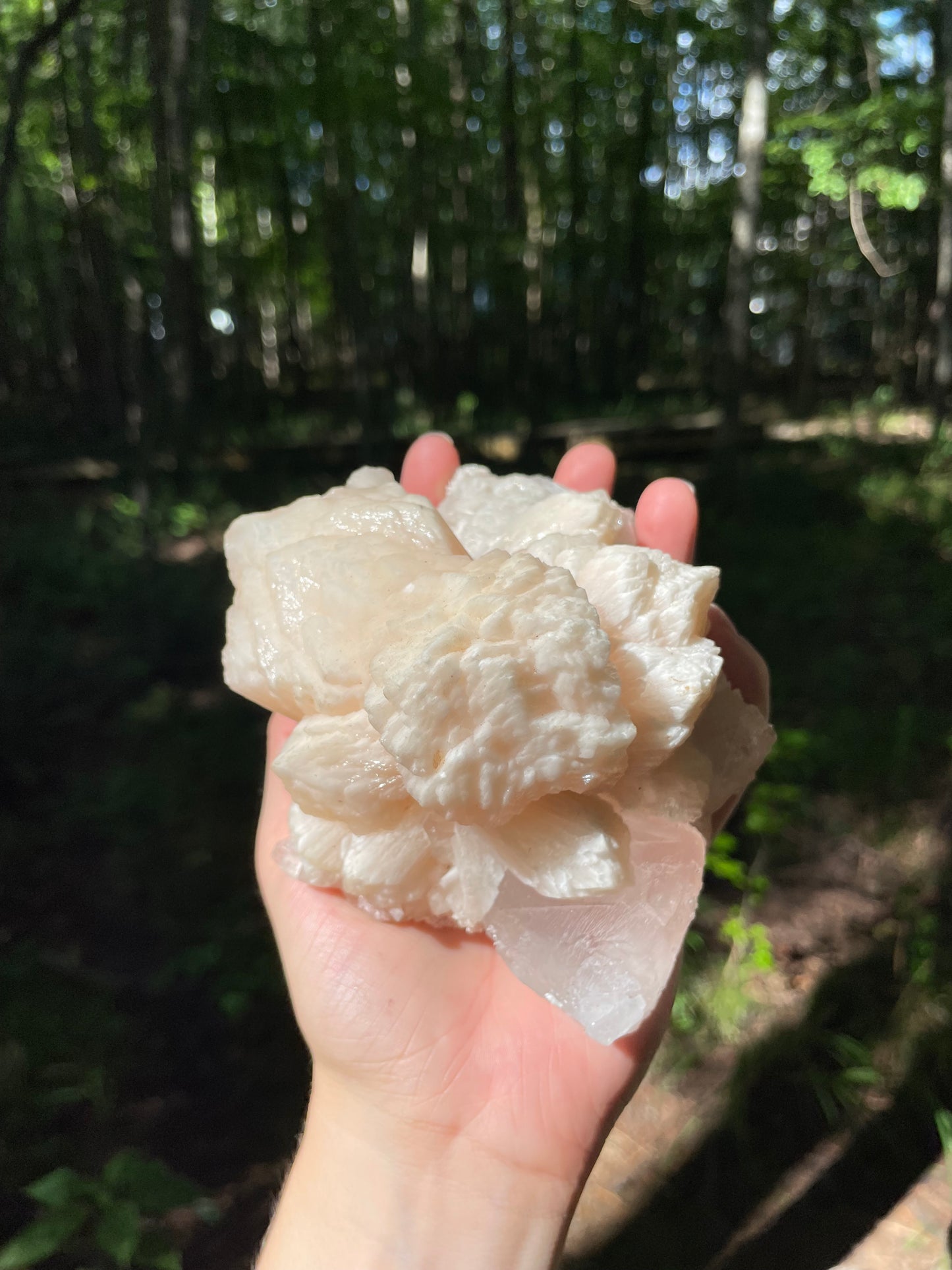 Stilbite with Calcite