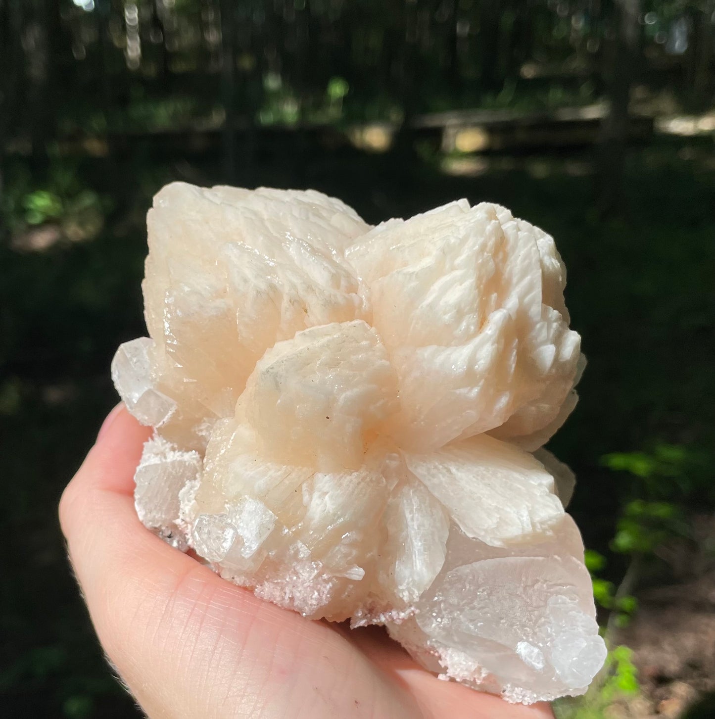 Stilbite with Calcite