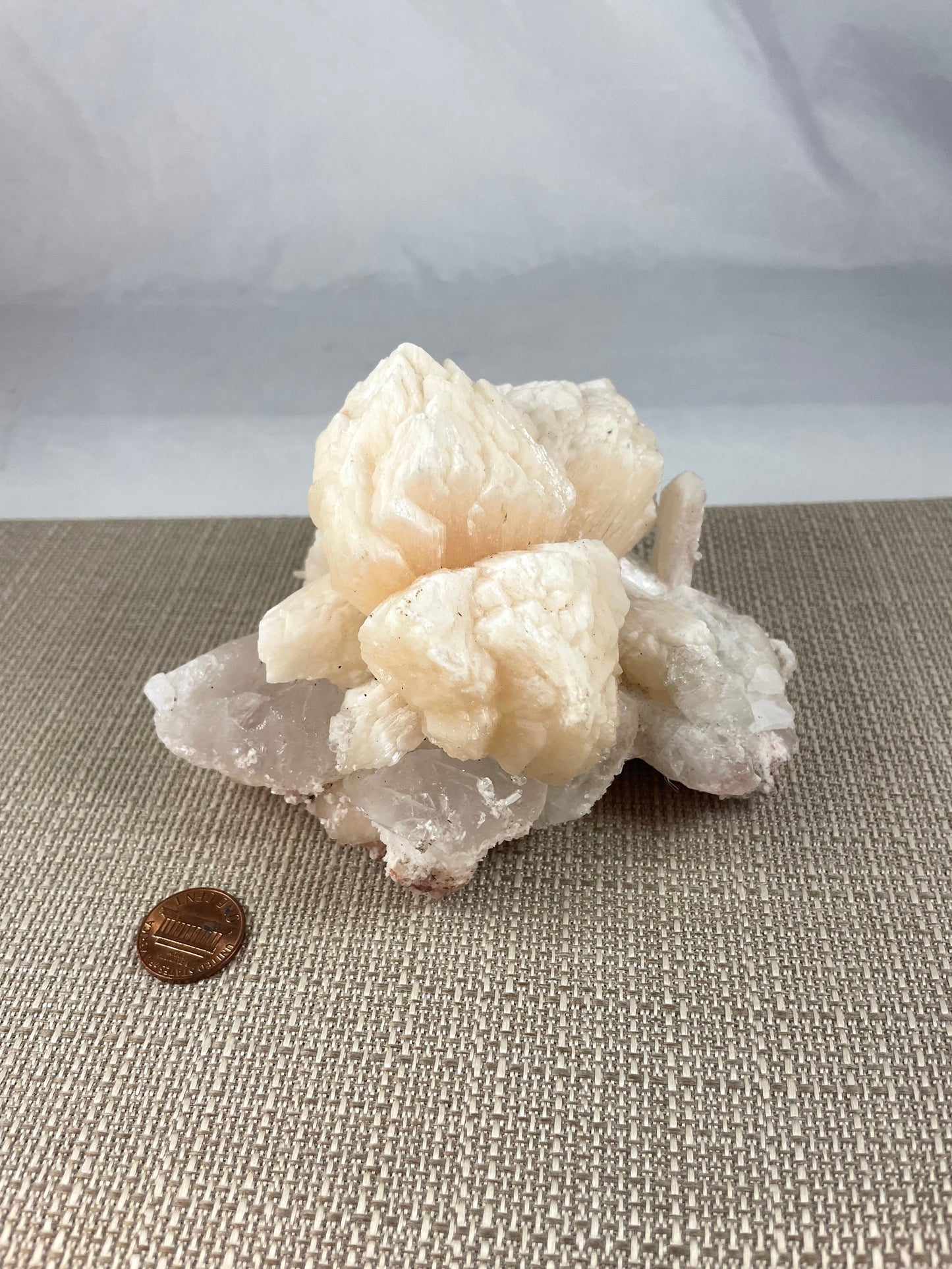 Stilbite with Calcite