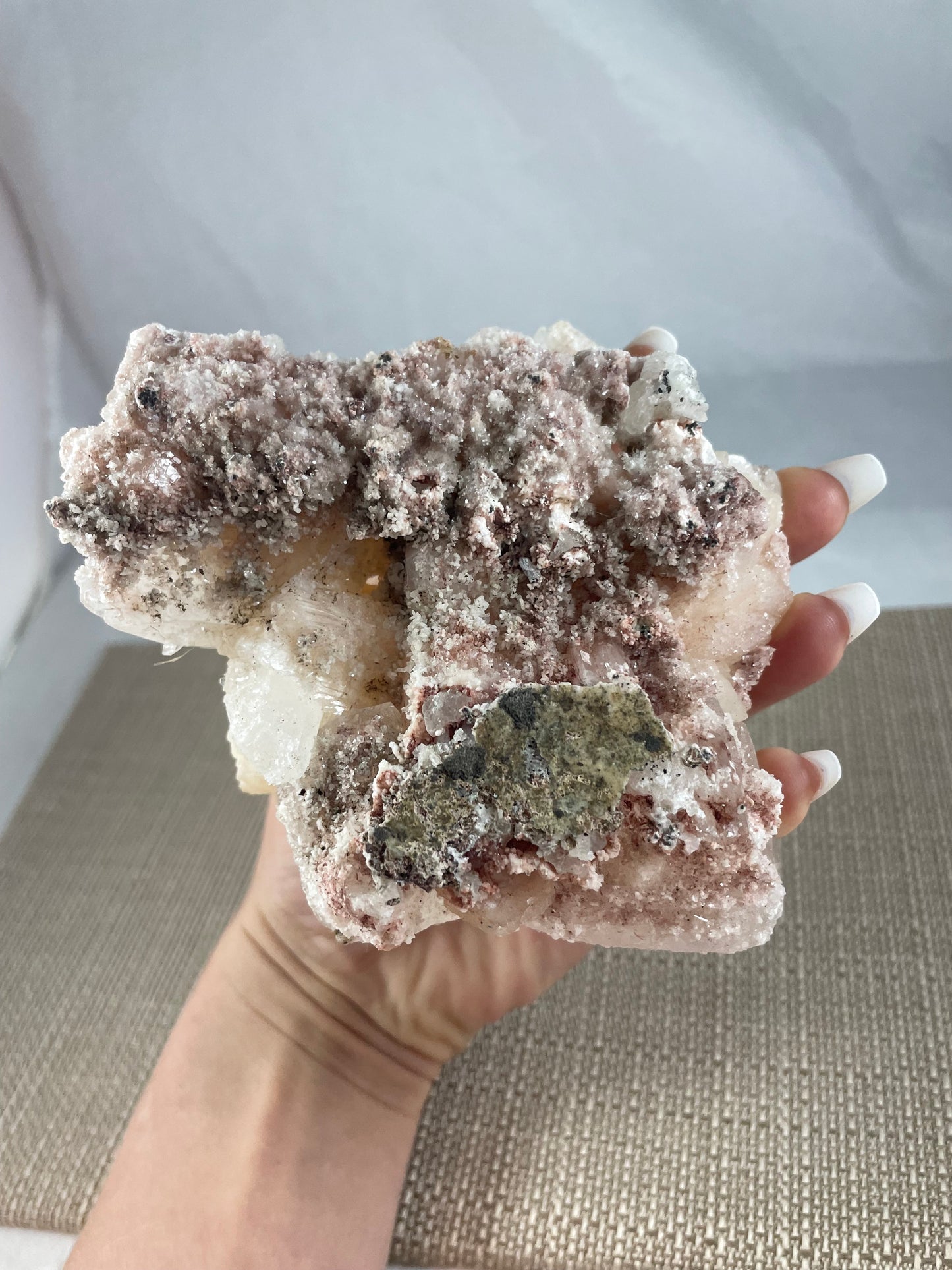 Stilbite with Calcite