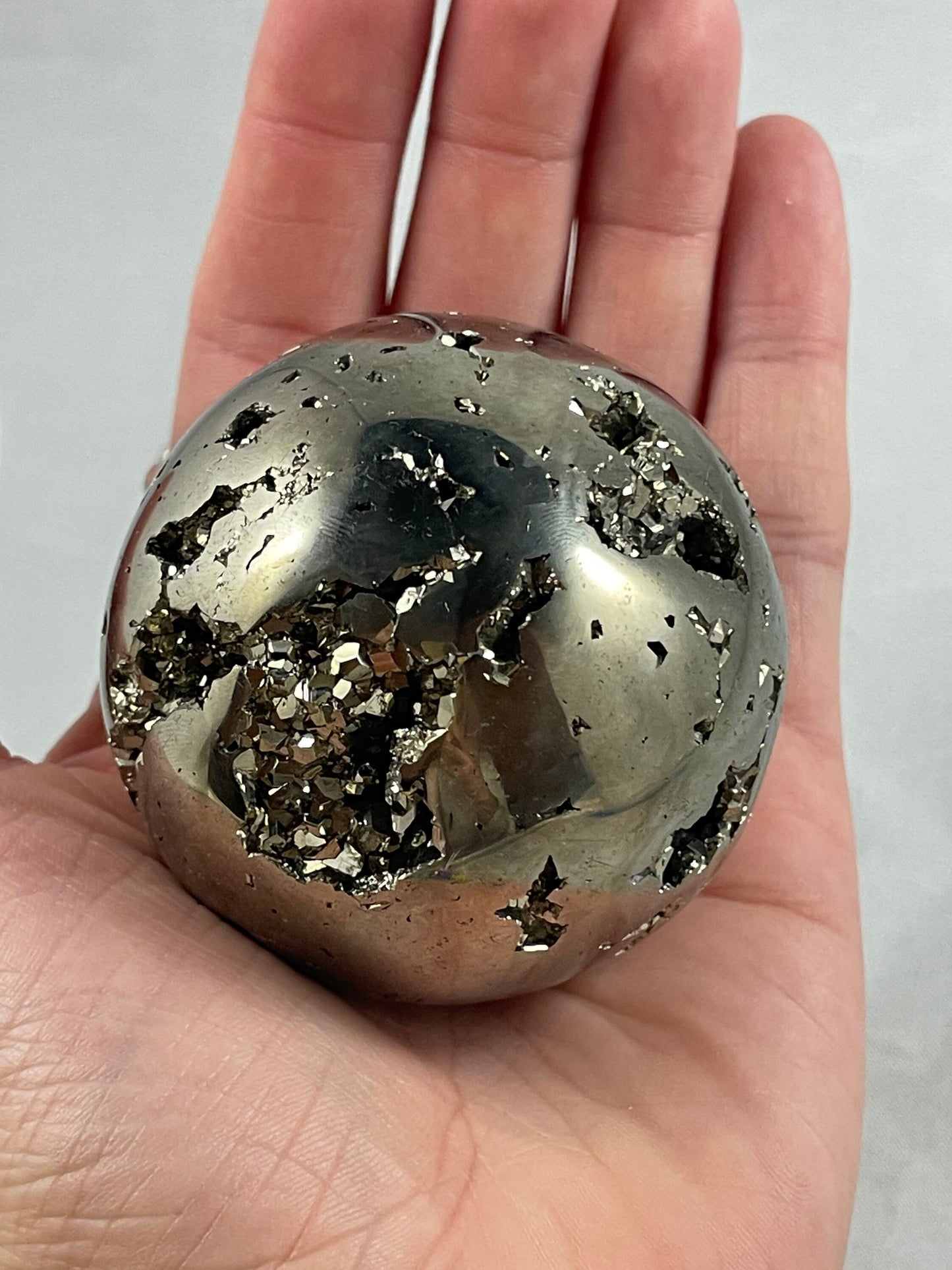 Polished Pyrite Sphere