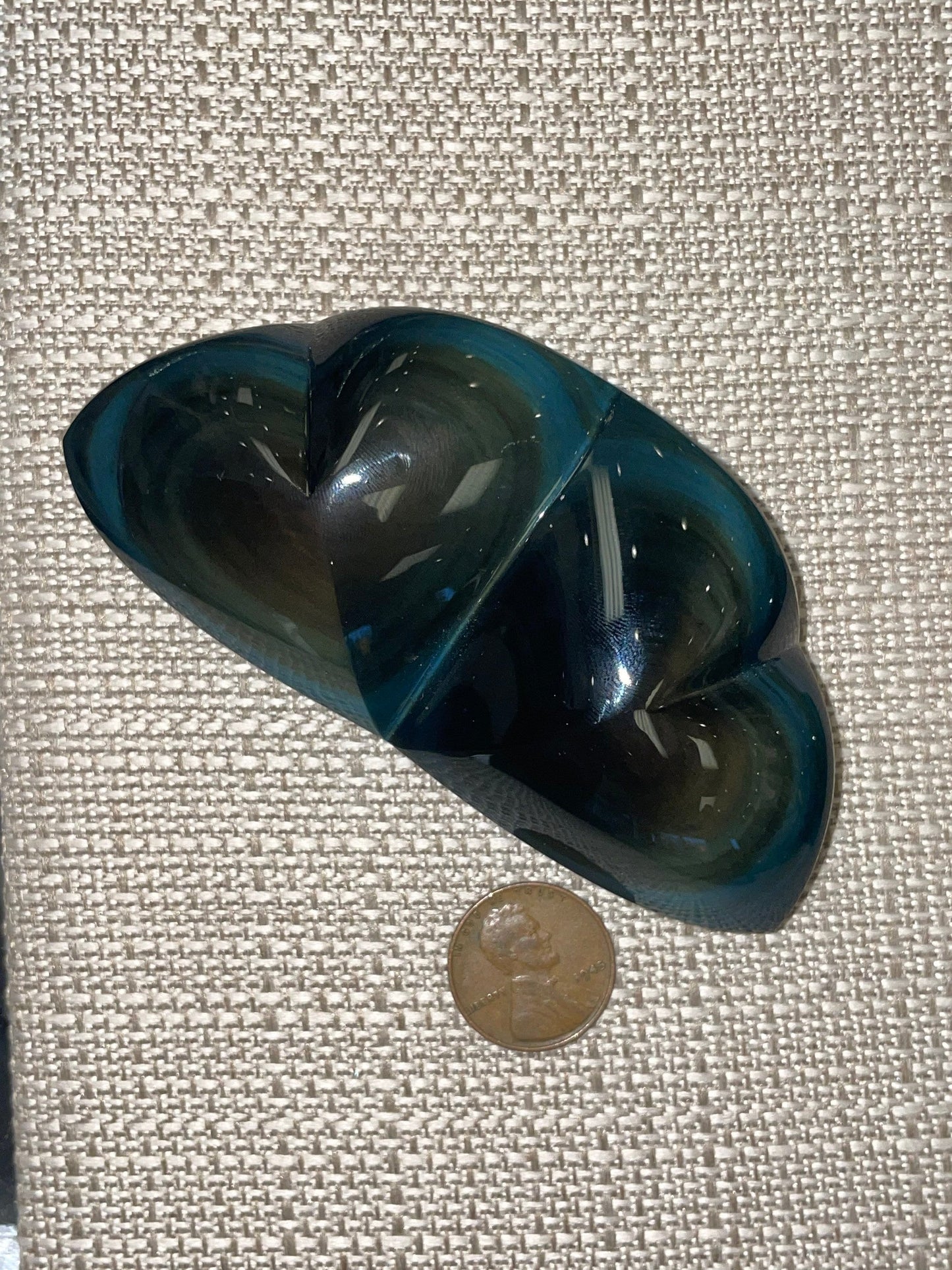 Rainbow Obsidian Pair of Hearts