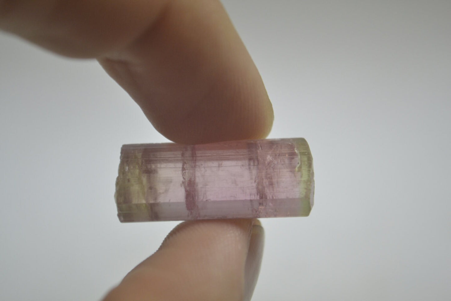 5.6 Gram Pink (watermelon) Tourmaline Crystal // 27.9ct // California // Bi-Color