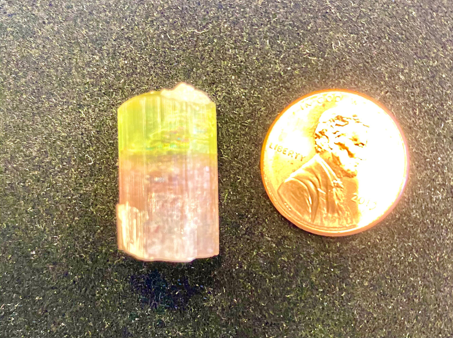 5.5 Gram // Bi-Color Tourmaline // California // Wrappable // The Crystal Garden