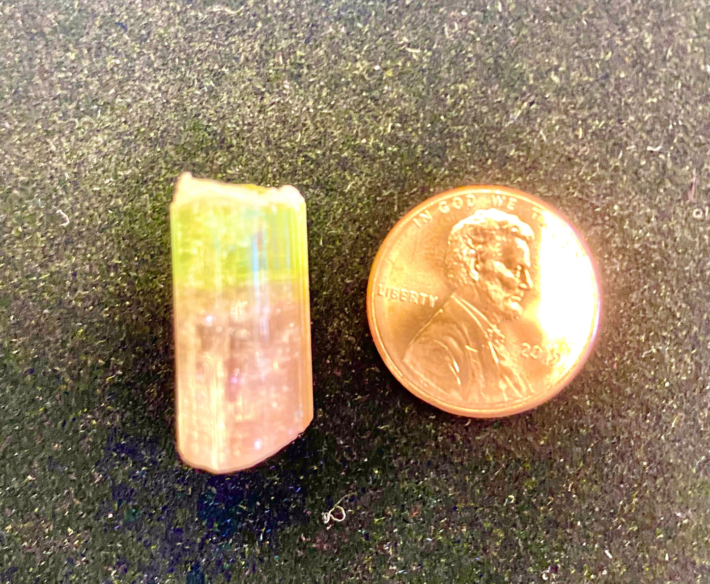 5.5 Gram // Bi-Color Tourmaline // California // Wrappable // The Crystal Garden