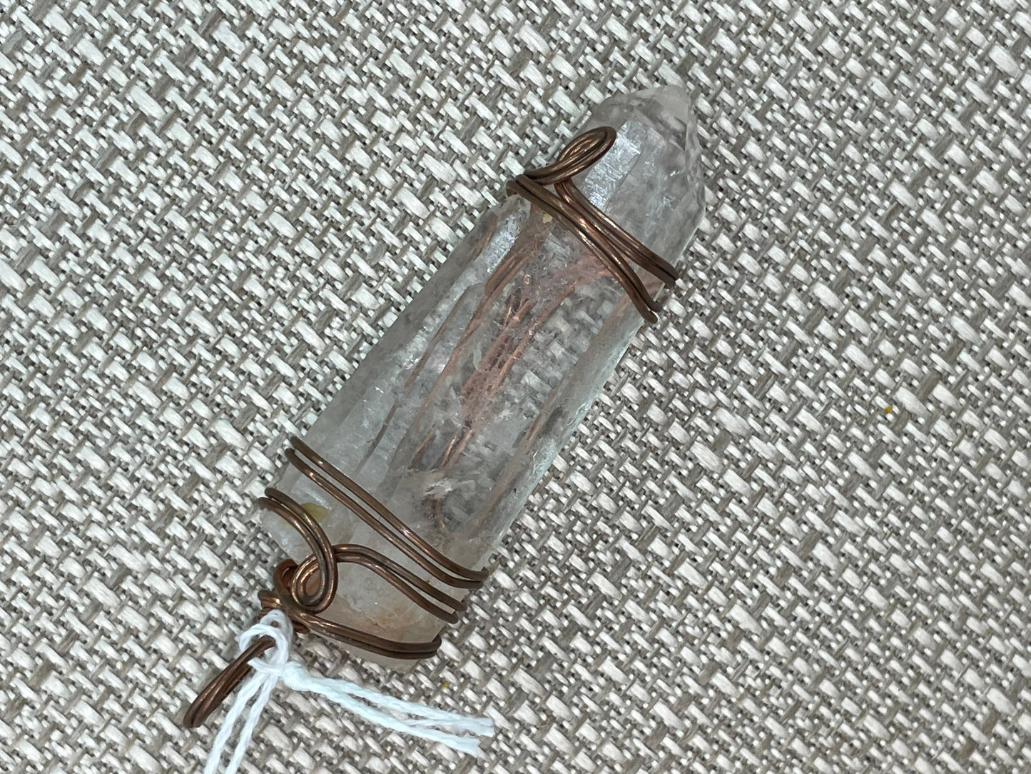 Wire Wrapped Quartz Pendant