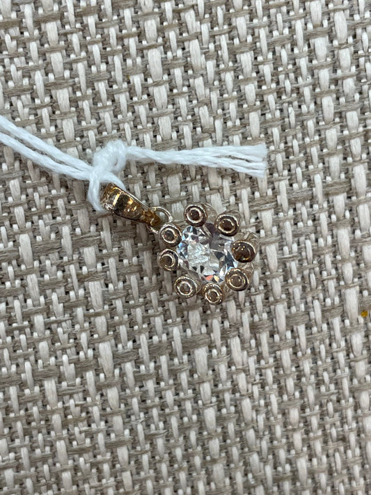 Dainty White Topaz Pendant