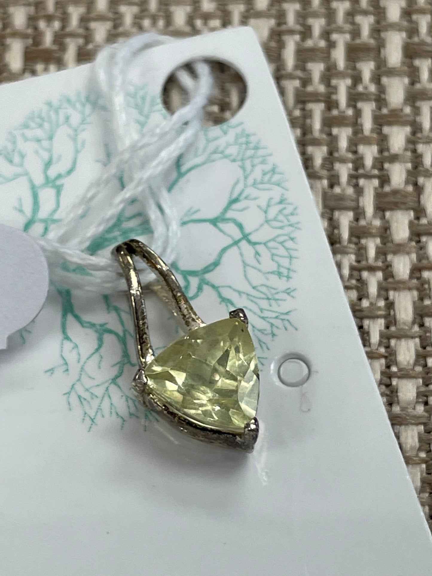 Small Lemon Quartz Pendant