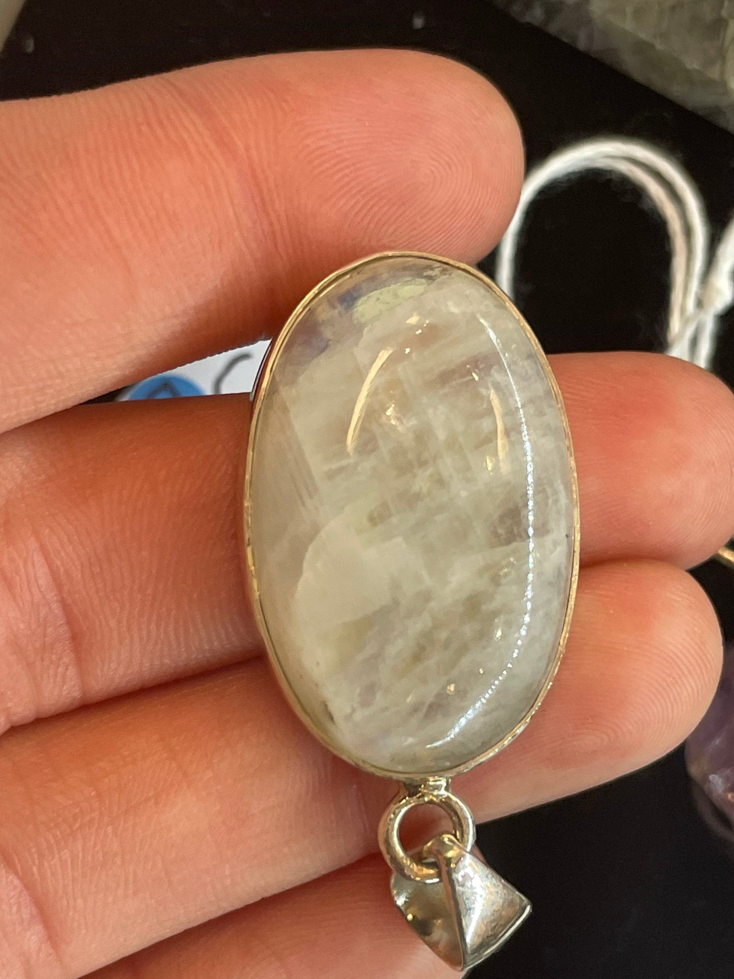 Rainbow Moonstone Pendant!