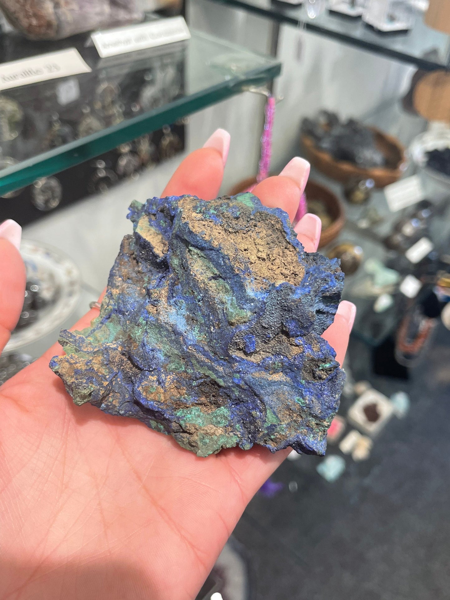 Malachite with Azurite