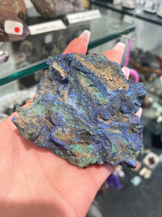 Malachite with Azurite