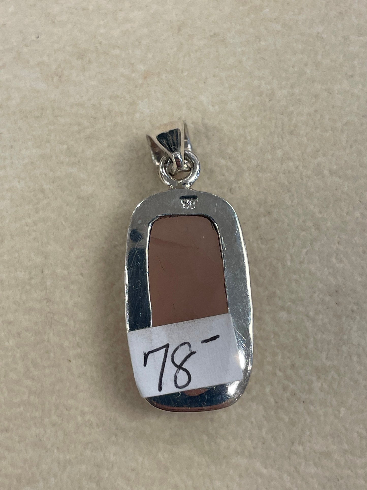 Rose Quartz Sterling Silver Pendant