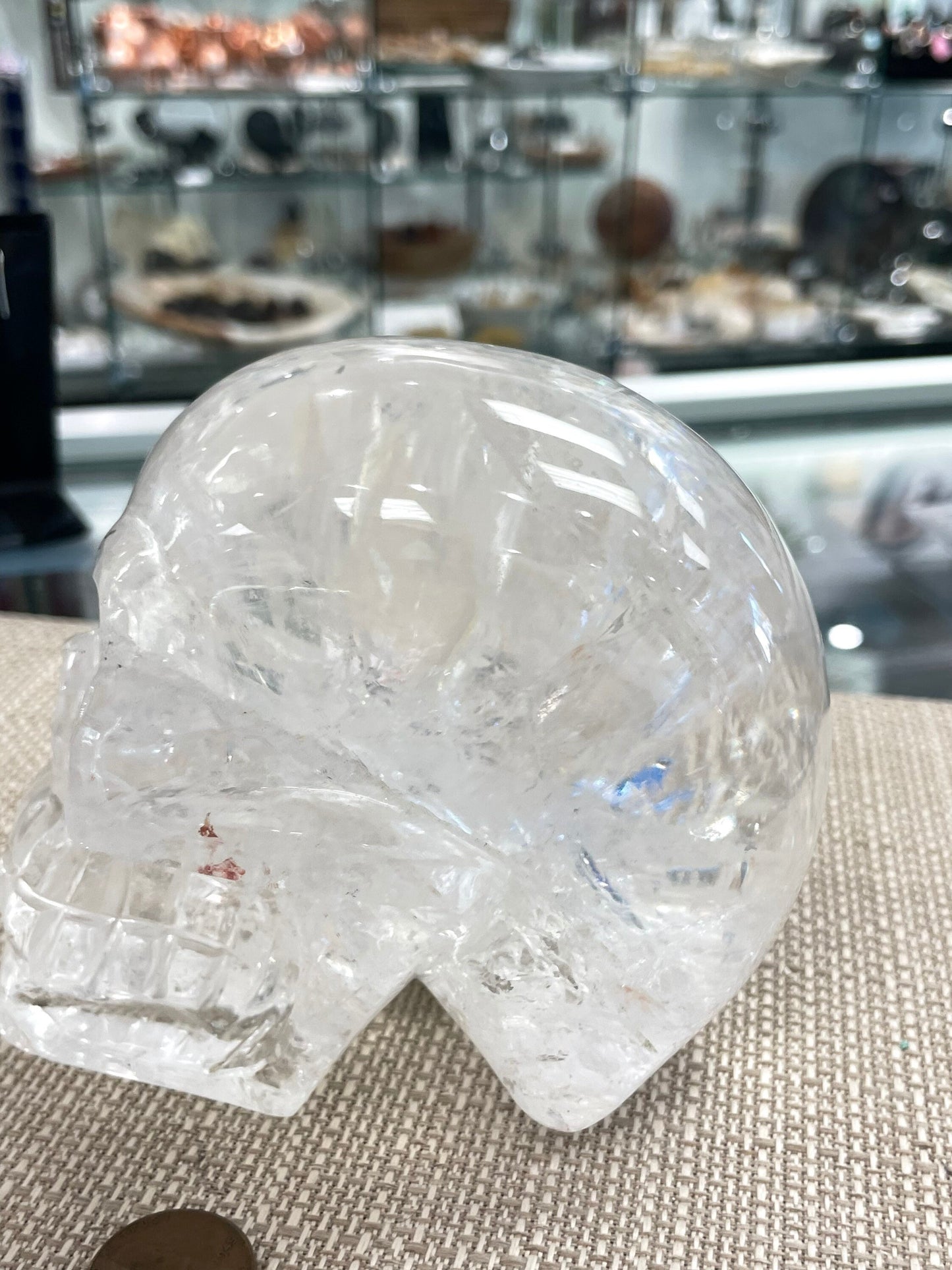 Rainbow Quartz Skull