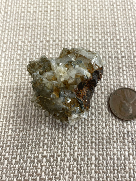 Phenakite with Fluorite