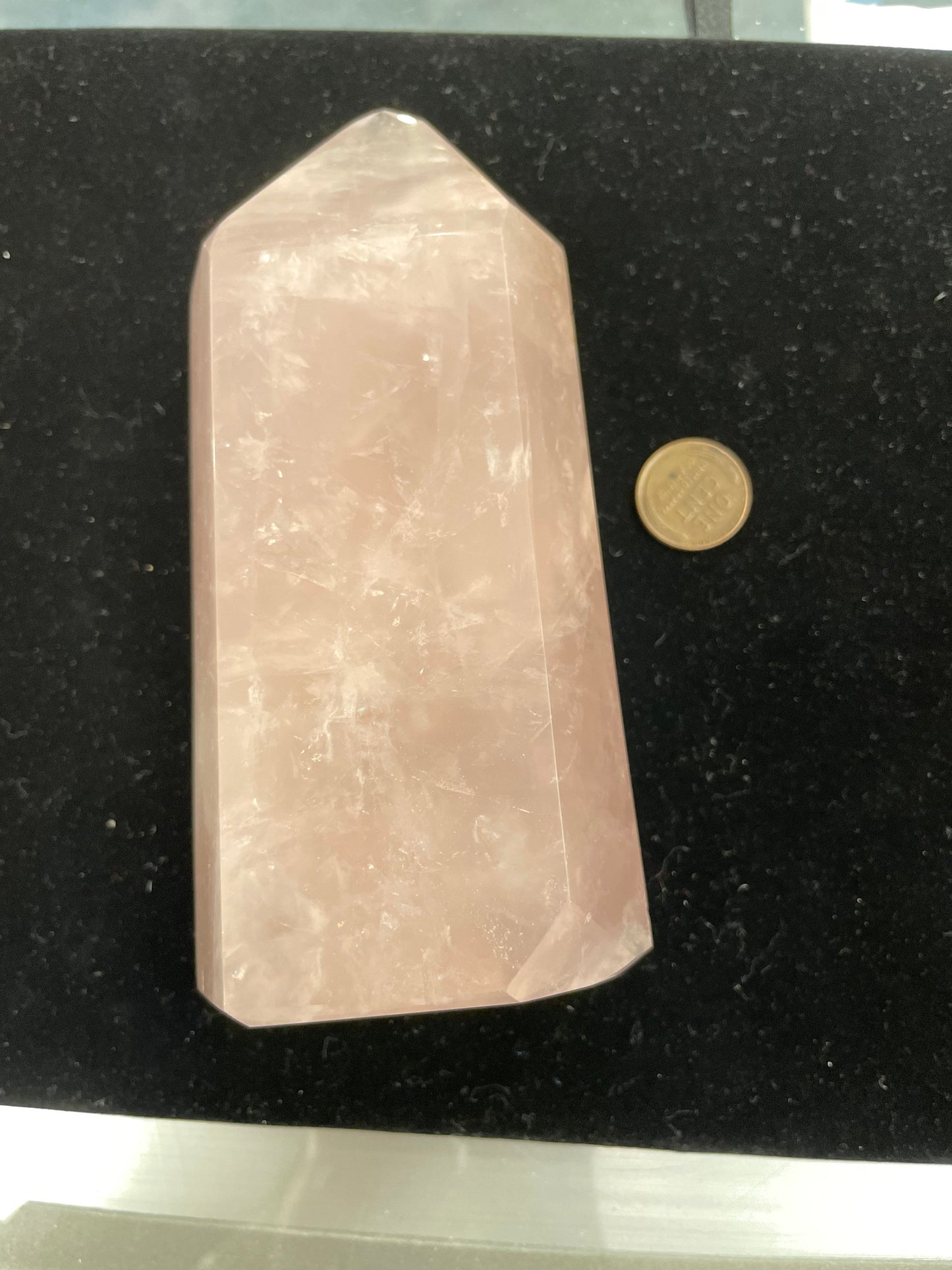 Large Rose Quartz Tower