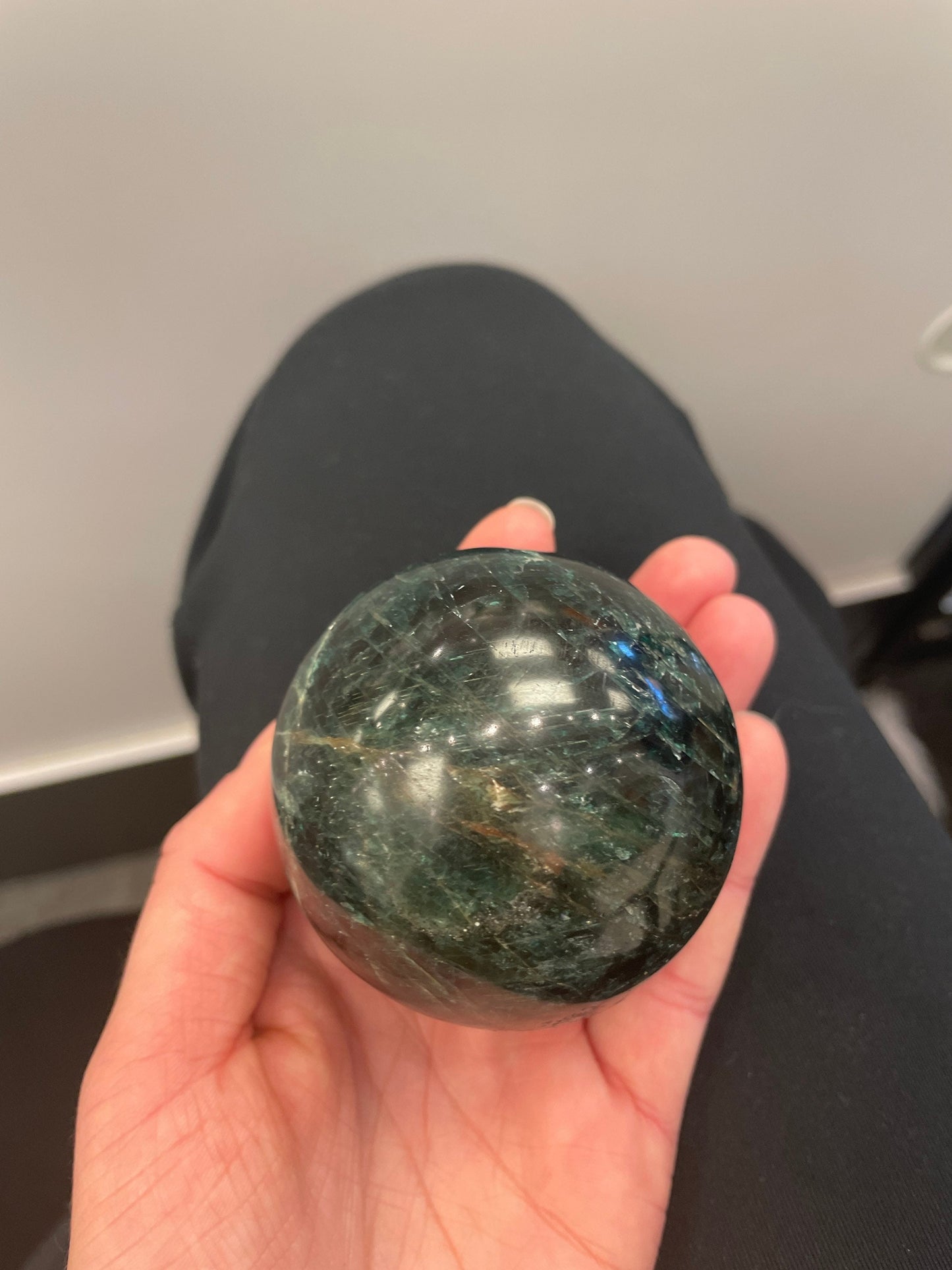 Blue Apatite Sphere