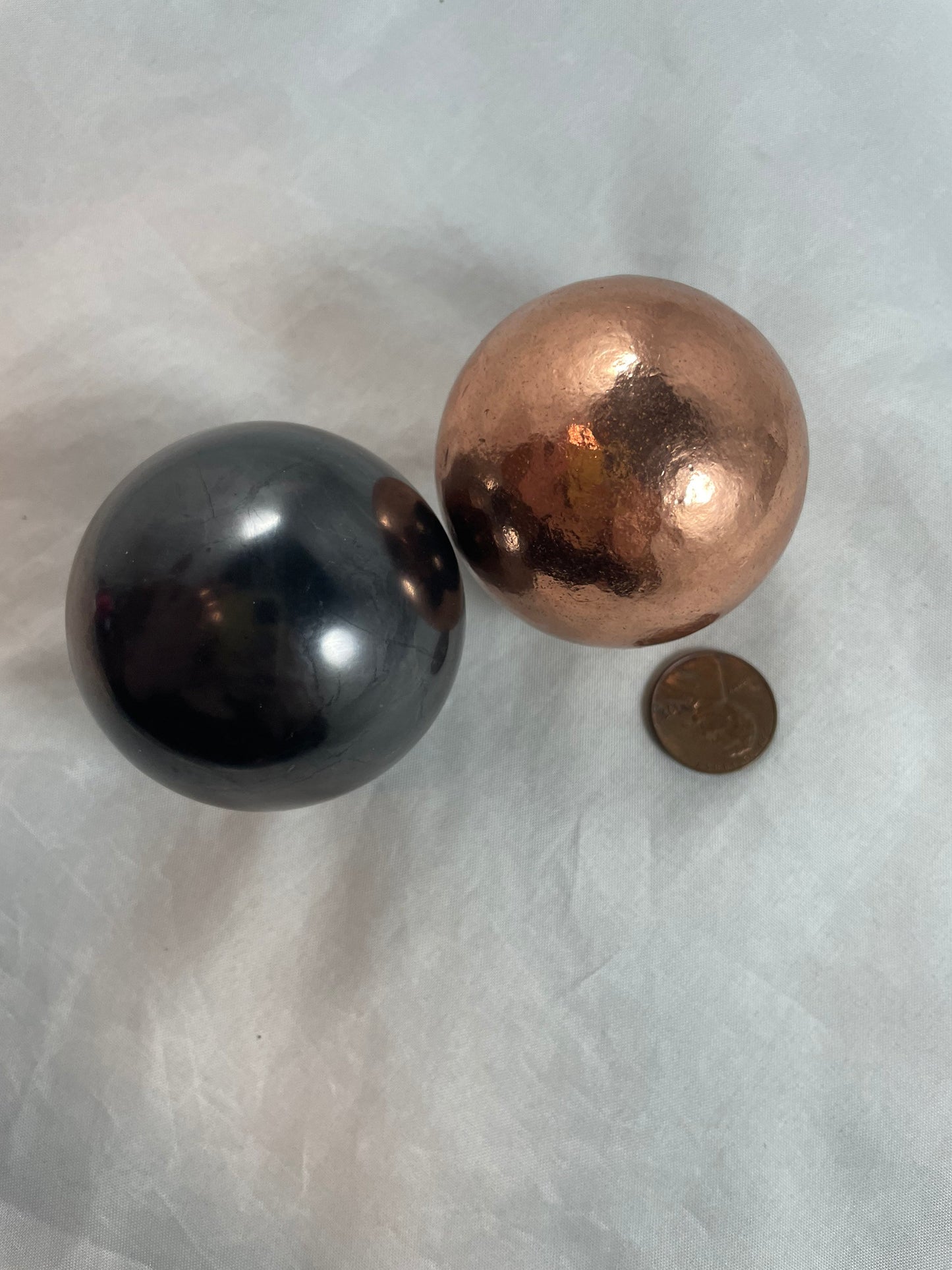 Shungite and Copper Spheres