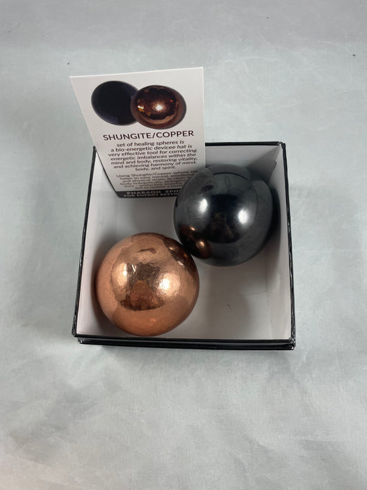 Shungite and Copper Spheres