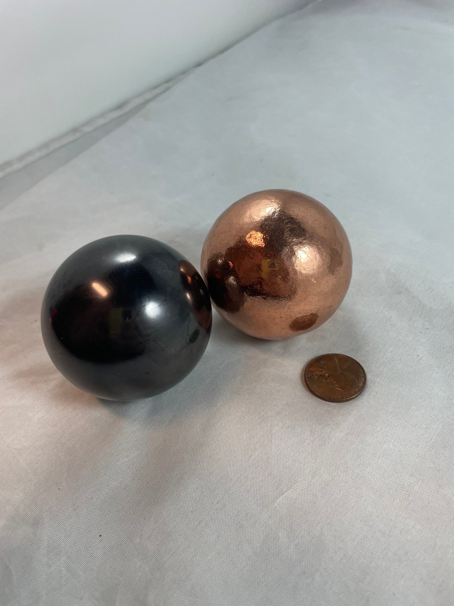 Shungite and Copper Spheres