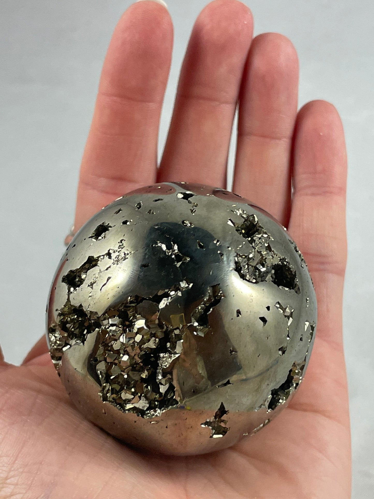 Polished Pyrite Sphere