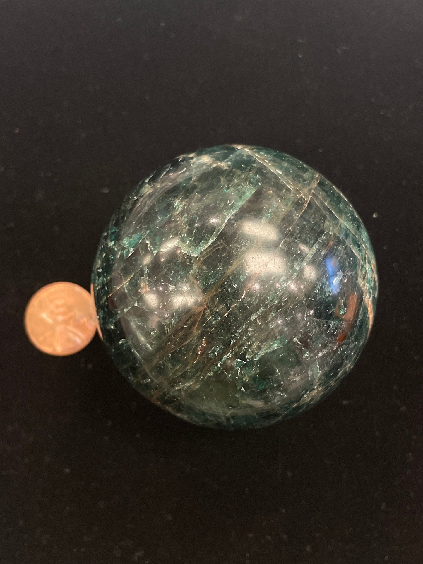 Blue Apatite Sphere