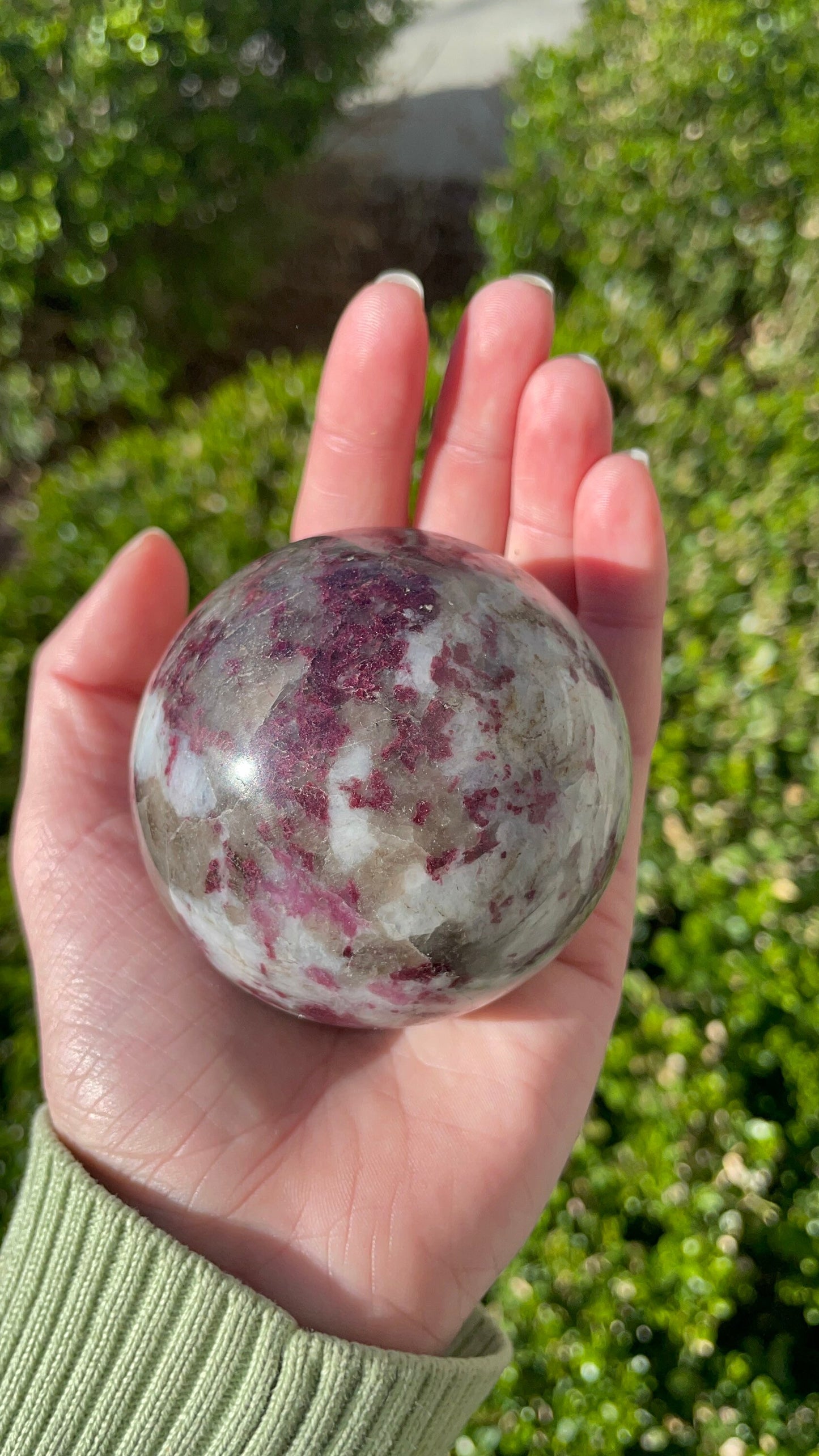 Rubellite Sphere