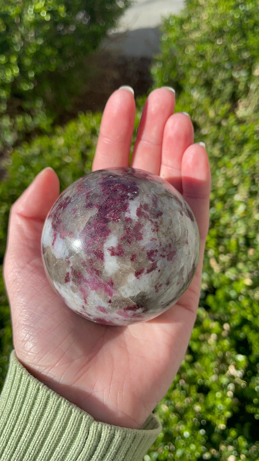 Rubellite Sphere