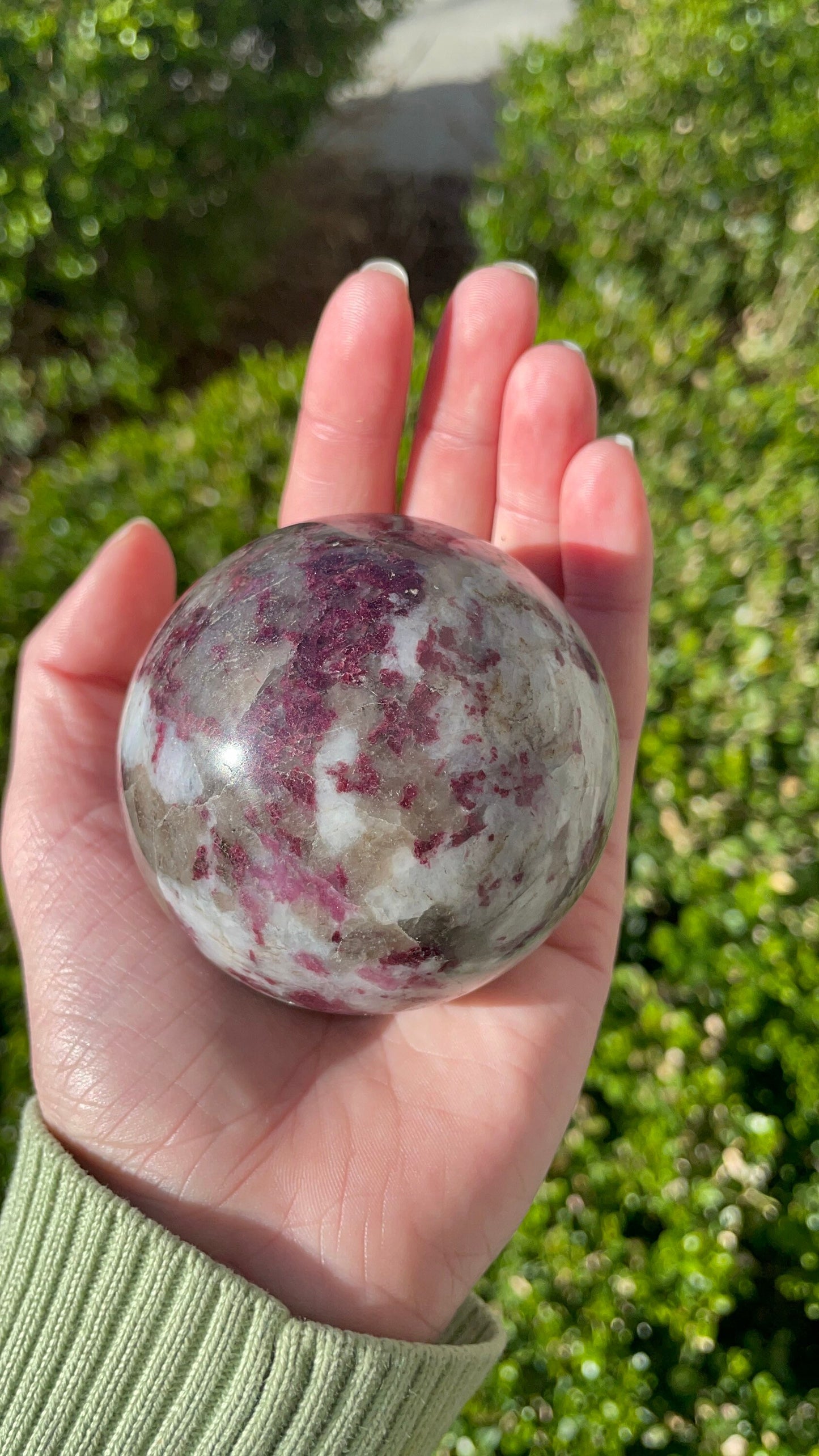 Rubellite Sphere