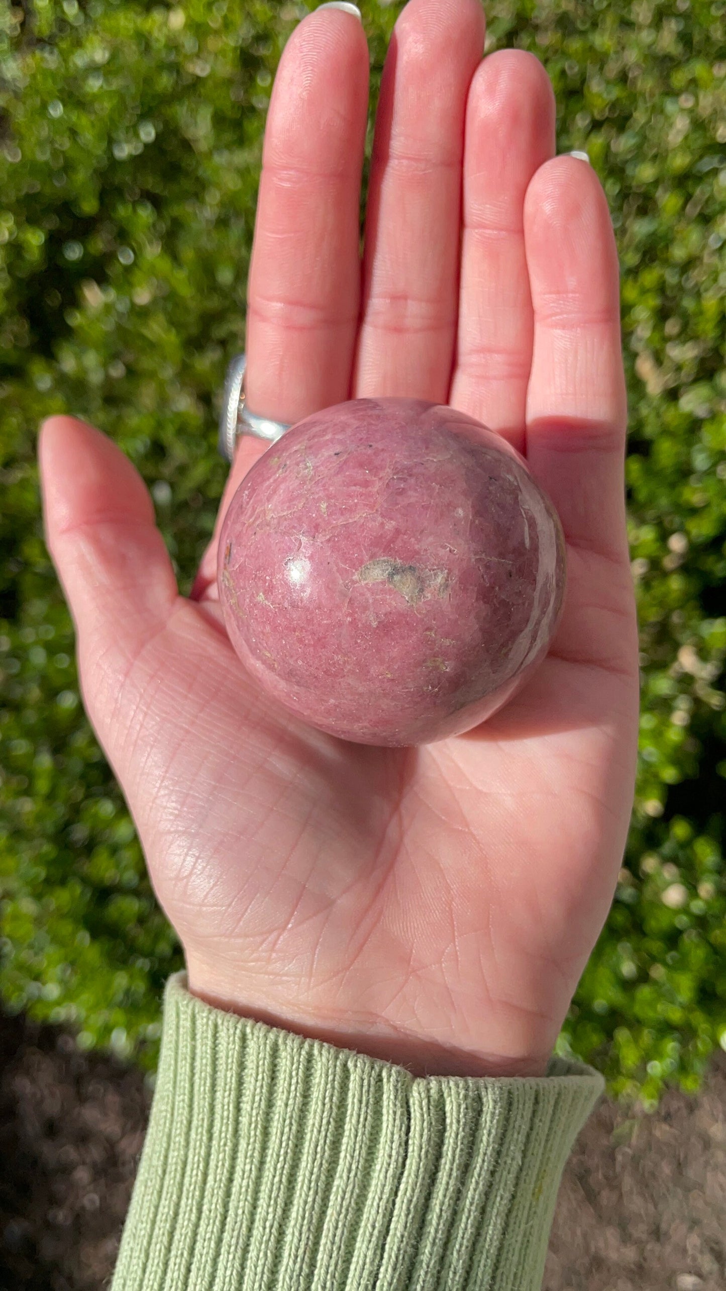 Rhodonite Sphere