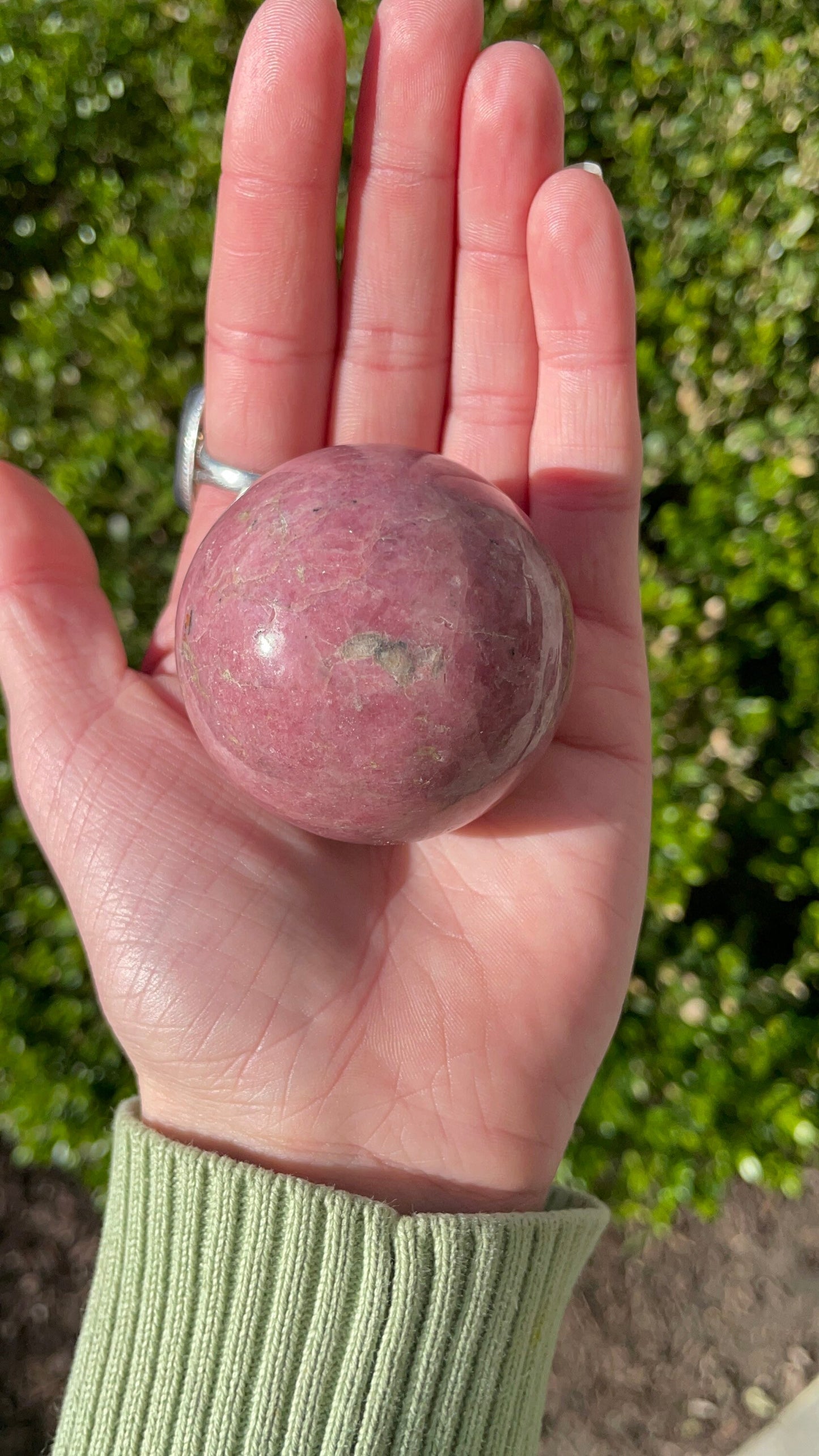 Rhodonite Sphere