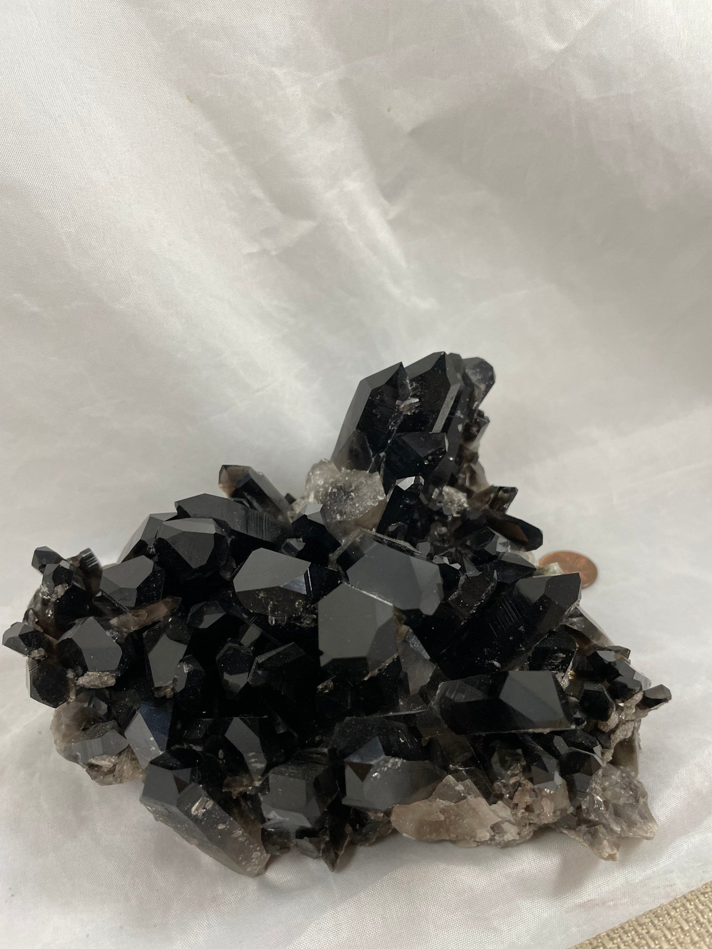 Large Smoky Quartz Cluster