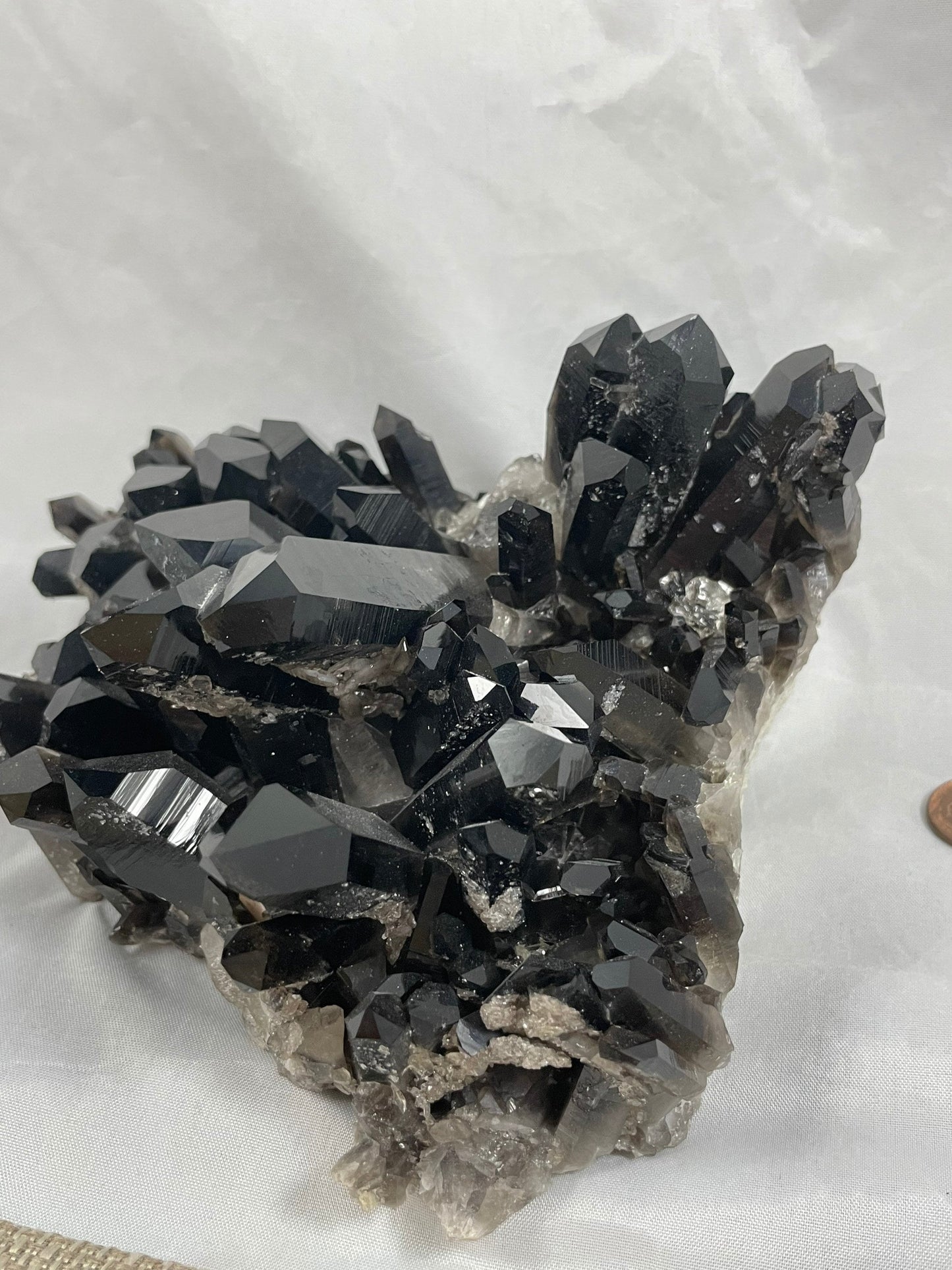 Large Smoky Quartz Cluster