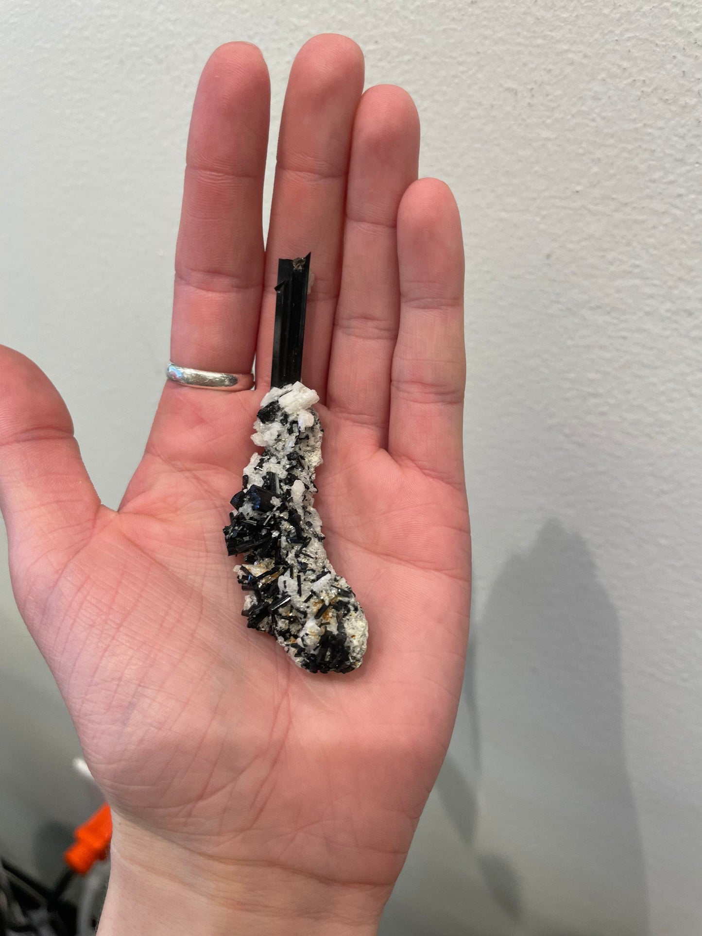 Black Tourmaline with Feldspar